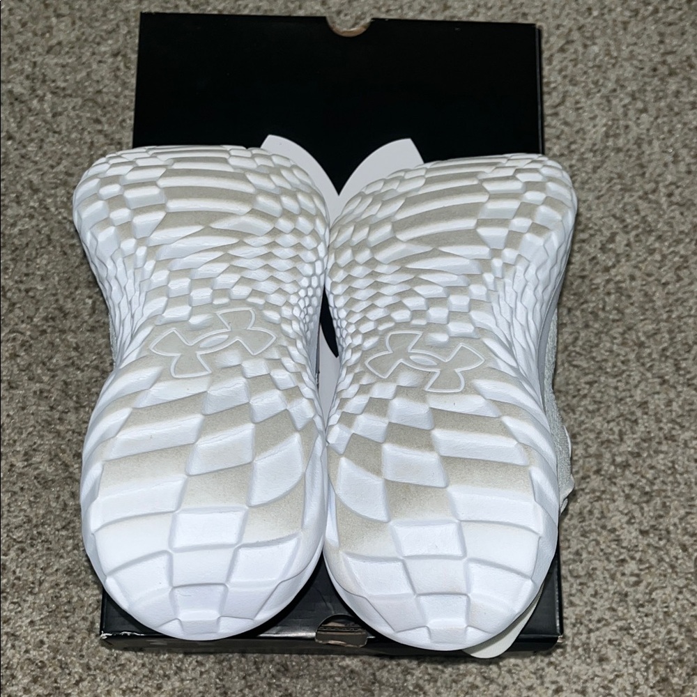 Under Armour White slip speed mega tiptop sneakers - Picture 7 of 8